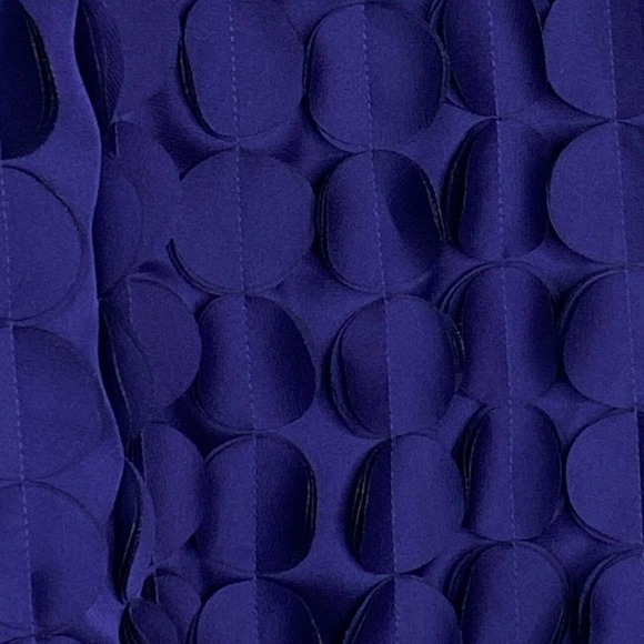 Ali Ro Circle Dot Applique Racerback Purple Blue Dress 0 - Picture 5 of 9
